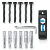 Mounting Dream Lag Bolt Kit for TV Wall Mount Comes with M8 Lag Bolt for Wood Stud, Fischer Anchors for Concrete Wall, Includes Allen Key and Bubble Level for Easy Installation MD5753-0