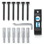 Mounting Dream Lag Bolt Kit for TV Wall Mount Comes with M8 Lag Bolt for Wood Stud, Fischer Anchors for Concrete Wall, Includes Allen Key and Bubble Level for Easy Installation MD5753-0
