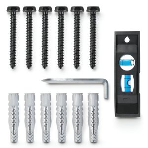 Mounting Dream Lag Bolt Kit for TV Wall Mount Comes with M8 Lag Bolt for Wood Stud, Fischer Anchors for Concrete Wall, Includes Allen Key and Bubble Level for Easy Installation MD5753-0