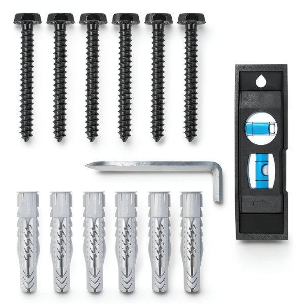 Mounting Dream Lag Bolt Kit for TV Wall Mount Comes with M8 Lag Bolt for Wood Stud, Fischer Anchors for Concrete Wall, Includes Allen Key and Bubble Level for Easy Installation MD5753-0